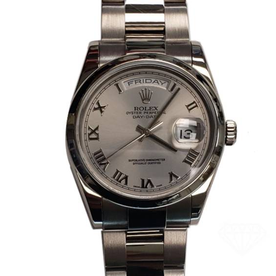 rolex 18k white gold