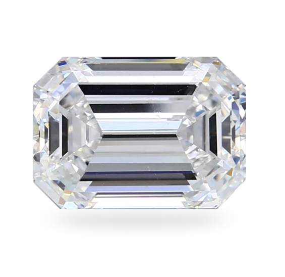 5.04 Carat F VS2 Emerald Cut Diamond
